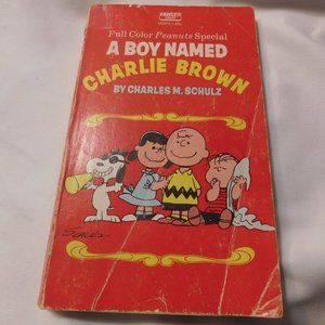 Vintage A Boy Named Charlie Brown Full Color Peanuts Special Book 1971